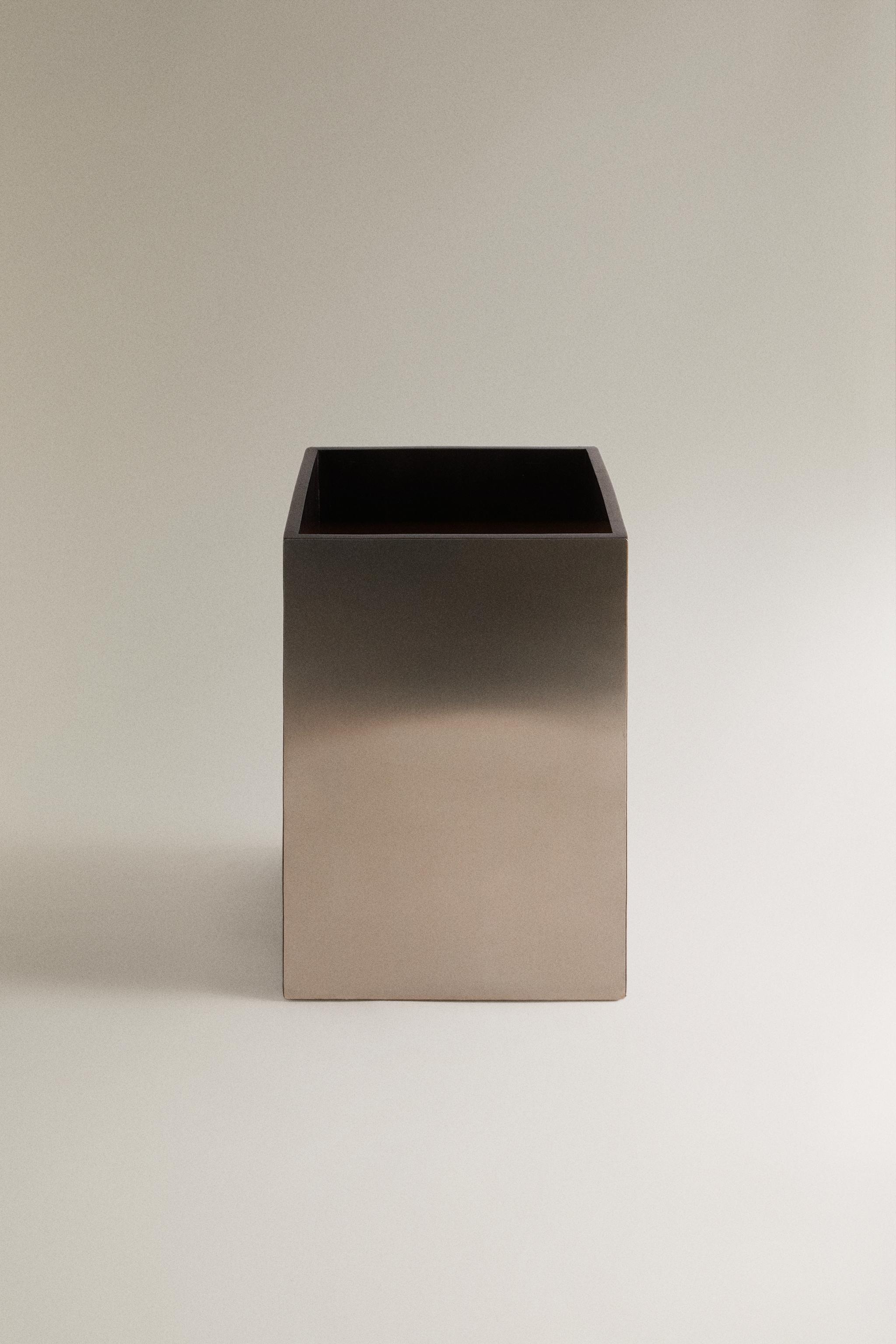 POUBELLE RECTANGULAIRE MÉTAL